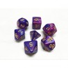 Dice sets - Dices - "Blue & Violet Fusion" color