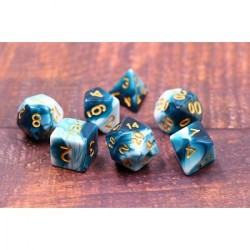 Dice sets - Dices - "BlueInk" Color
