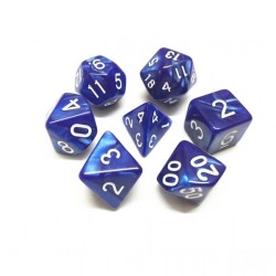 Set de dés - Dés - Couleur "Bleu Nacré"