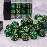 Dice sets - Dices - Set of 36 dice - Green (with box)