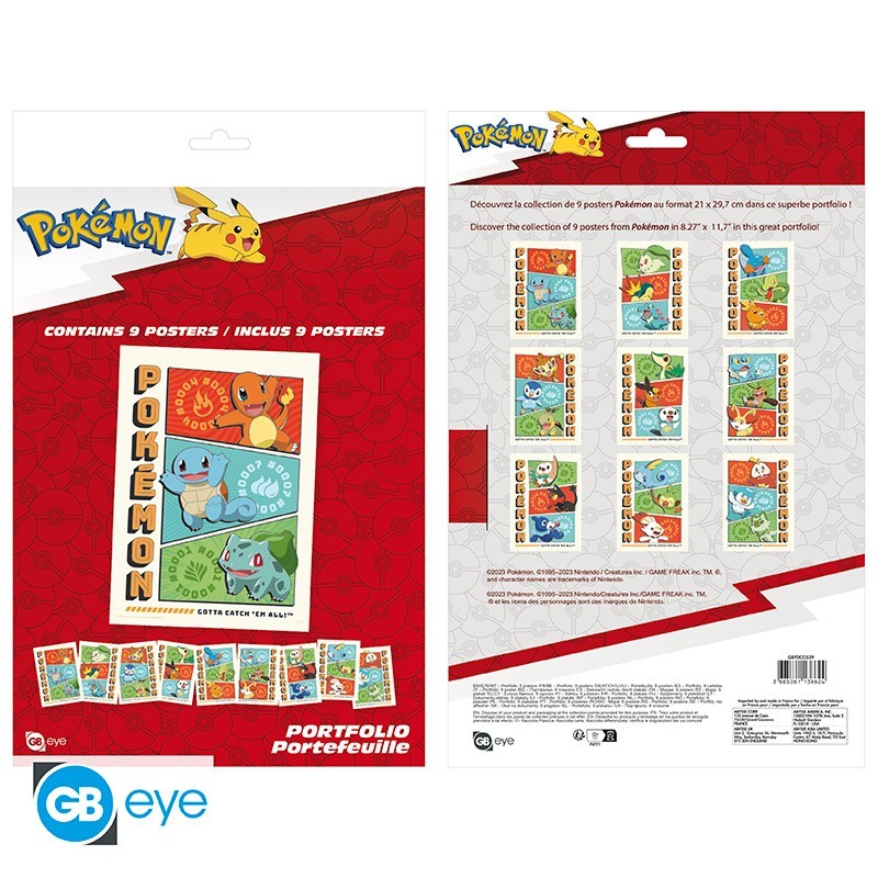 Poster - À plat - Pokemon - Starters