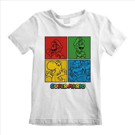 T-shirt - Super Mario - Squares - 5 - 6 years