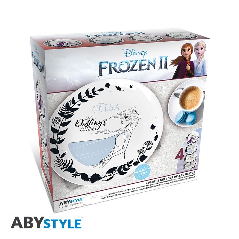 Assiette - La Reine des Neiges - Set de 4 Assiettes