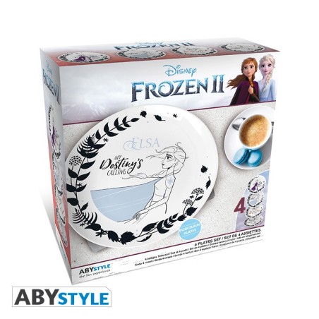 Assiette - La Reine des Neiges - Set de 4 Assiettes