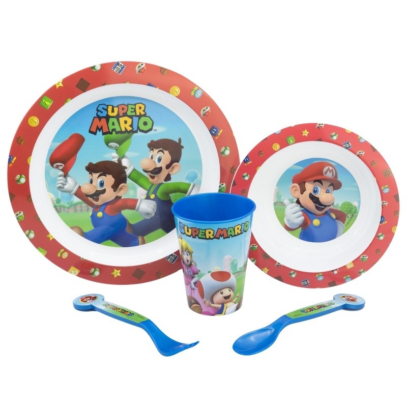 Set de vaisselle - Super Mario - Personnages