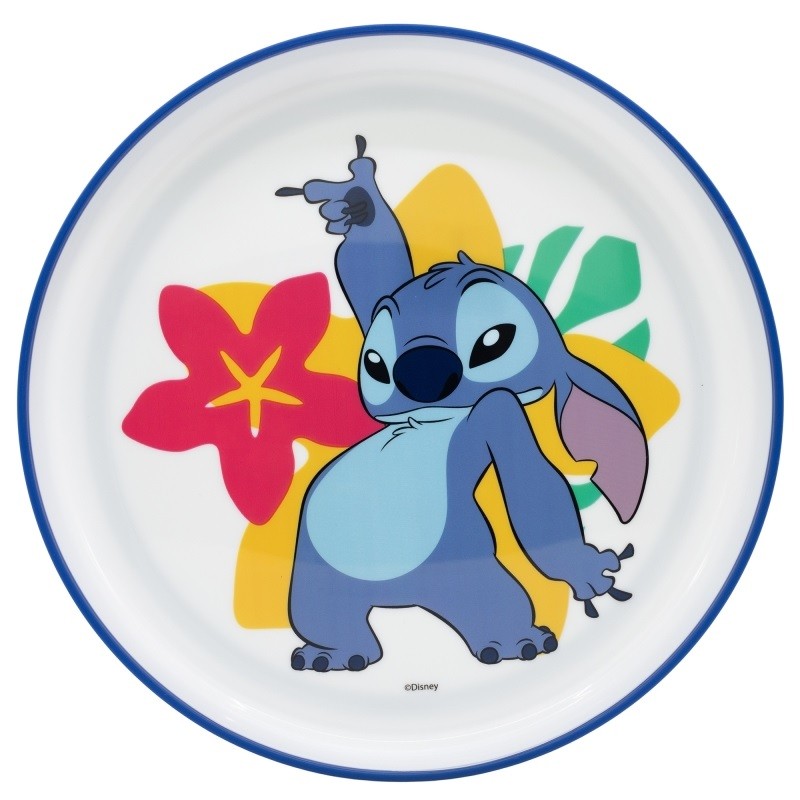 Assiette - Antidérapant - Lilo & Stitch - Stitch