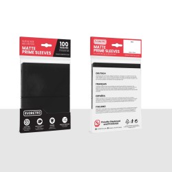 Protège-cartes - 100 pièces - Standard - Noir Matte