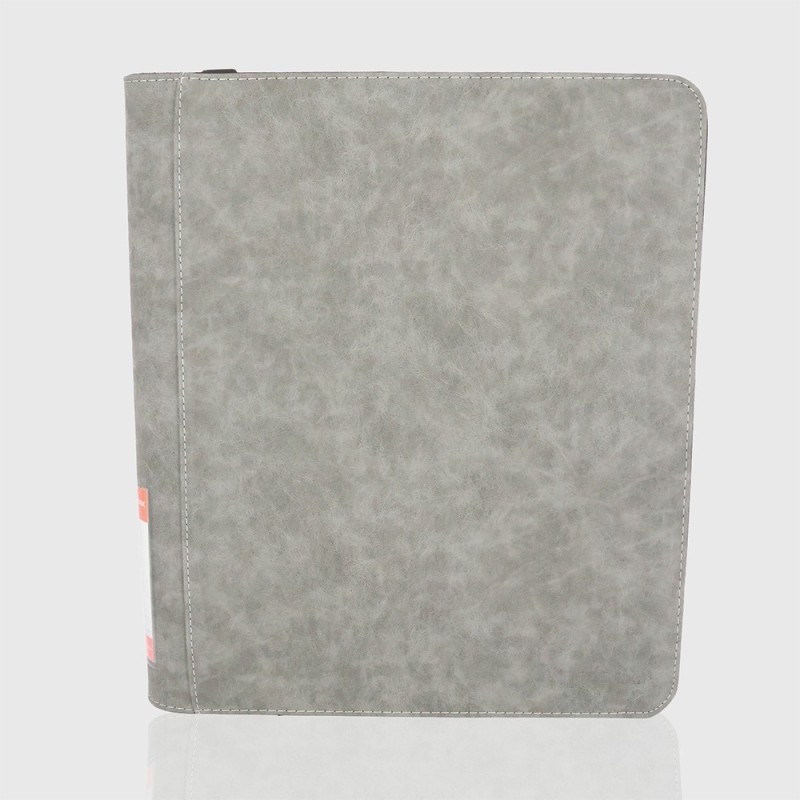 Portfolio - Deluxe toploader zip 9-pockets 360 cards grey