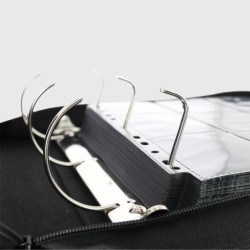 Sleeves - Prestige Ringed Binder Zip 9 Pockets Velvet Black
