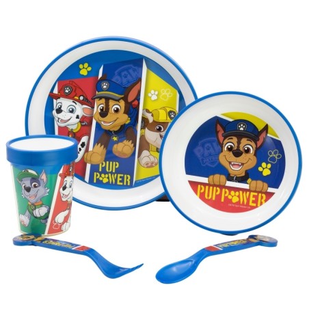 Set of dishes - Anti-slip - Paw Patrol - Puppies