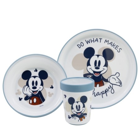 Set de vaisselle - Antidérapant - Mickey & ses amis - Mickey Mouse