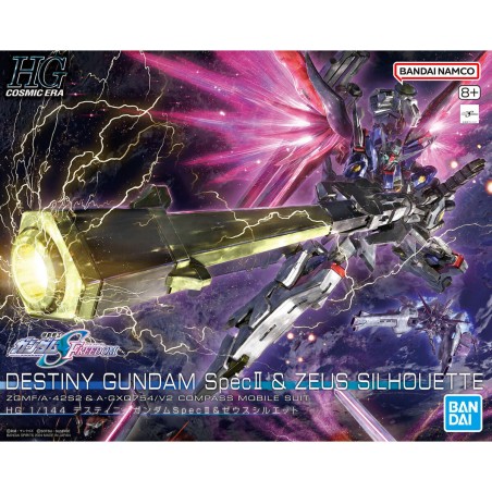 Model - High Grade - Gundam - Destiny Spec II & Zeus Sillouette