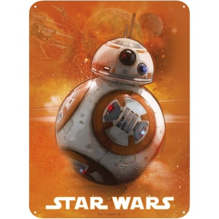 Plaque métallique - Star Wars - BB-8