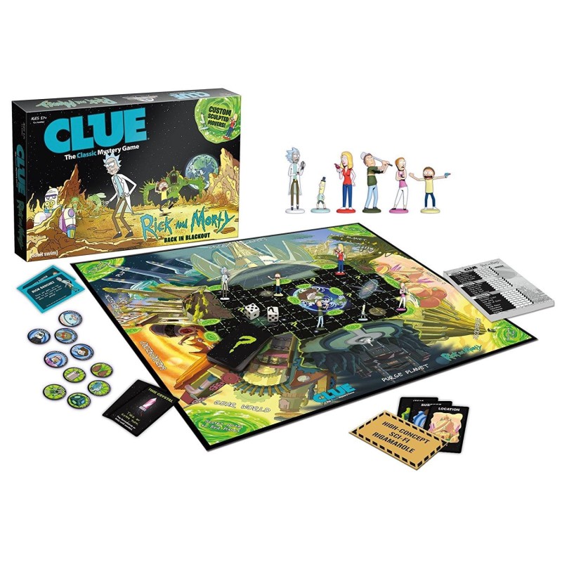 Cluedo - Classique - Enquête - Familial - Rick & Morty