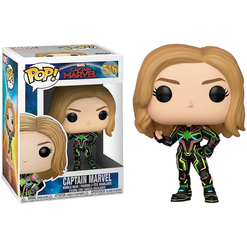 POP - POP Marvel - Captain Marvel - 516 - Captain Marvel w/Neon Suit