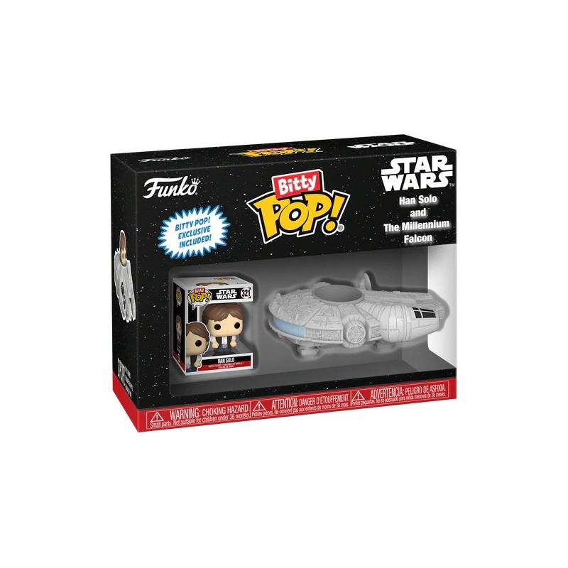 POP - Bitty - Star Wars - Han Solo & Faucon Millenium