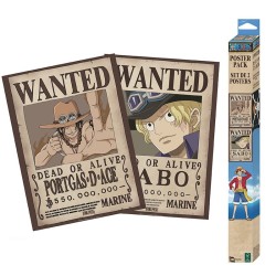 Poster - Pack de 2 - One Piece - Wanted Sabo & Ace