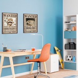 Poster - Pack de 2 - One Piece - Wanted Luffy & Zoro