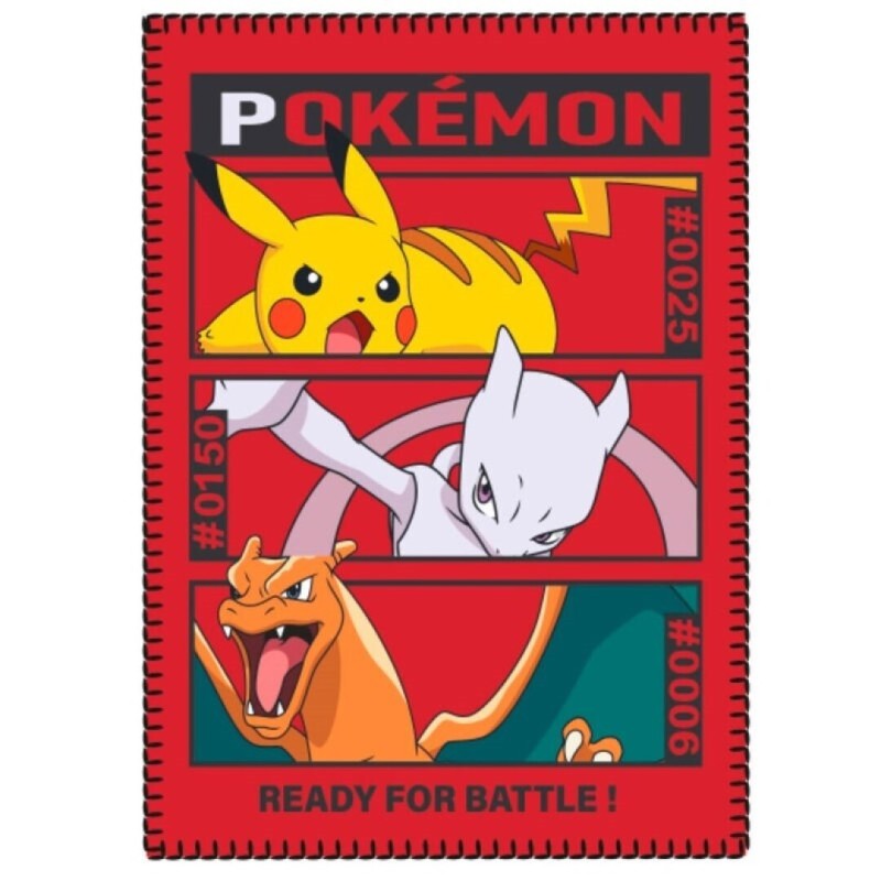 Blanket - Pokemon - Pikachu, Mew & Charizard
