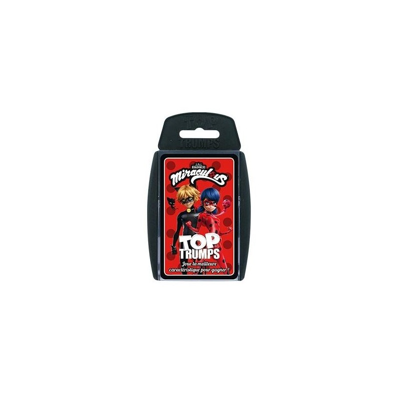 Bataille - Hasard - Pour enfants - Cartes - Miraculous : Les Aventures de Ladybug et Chat Noir - Top Trump