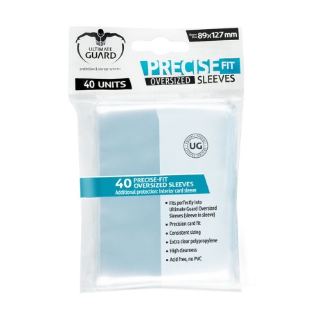 Sleeves - Precise-Fit - OverSize - Transparent (40 pieces).