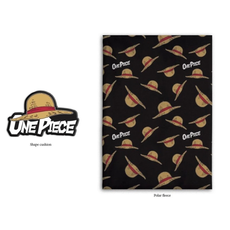 Couverture - One Piece - Coussin - Chapeau de paille