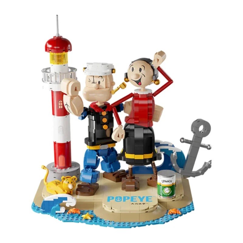 Construction kit - Popeye - Popey & Olive Oyl