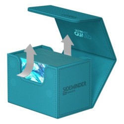 Boîte pour cartes - SideWinder 80+ - Bleu Pétrole - XenoSkin