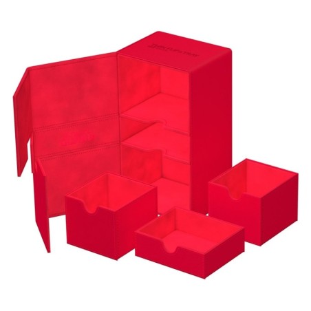 Boîte pour cartes - Twin Flip´n´Tray 200+ - Rouge - XenoSkin