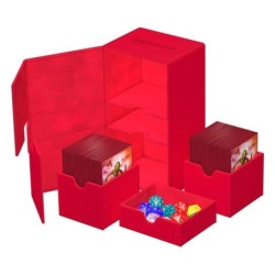 Boîte pour cartes - Twin Flip´n´Tray 200+ - Rouge - XenoSkin