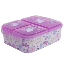 Boîte à repas - Multi compartiments - Sanrio - Kitty White