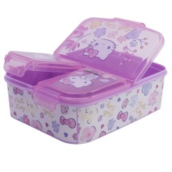 Lunch Box - Multi-compartment - Sanrio - Kitty White
