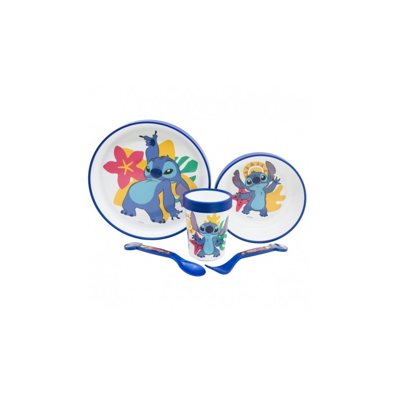 Set de vaisselle - Antidérapant - Lilo & Stitch - Stitch