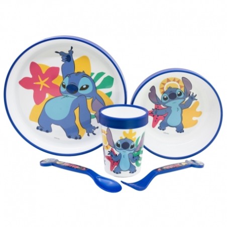 Set de vaisselle - Antidérapant - Lilo & Stitch - Stitch