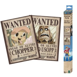 Poster - Pack de 2 - One Piece - Wanted Chopper & Usopp