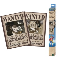 Poster - Pack de 2 - One Piece - Wanted Mihawk & Crocodile