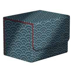 Deck Box - Magic The Gathering - SideWinder 100+ - Seigaiha (Dark Blue / Dark Red)