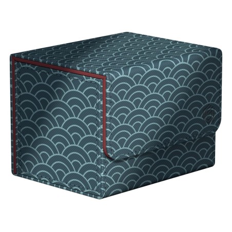 Deck Box - Magic The Gathering - SideWinder 100+ - Seigaiha (Dark Blue / Dark Red)