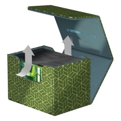 Deck Box - Magic The Gathering - SideWinder 100+ - Ajiro (Green / Light Blue)