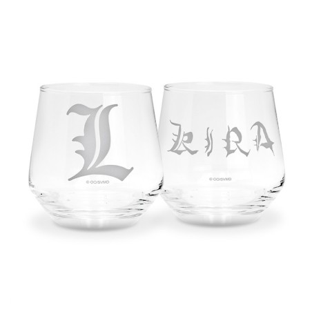 Verre - Pack de 2 - Death Note - Kira & L