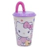 Glass - Sanrio - Flower - Kitty White