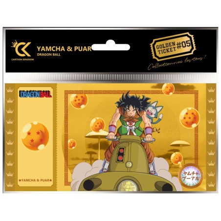 Ticket de collection - Golden Tickets Black Edition - Dragon Ball - Yamcha & Puar