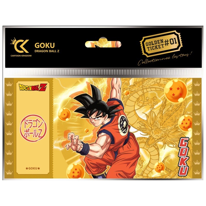 Ticket de collection - Golden Tickets Black Edition - Dragon Ball - Son Goku