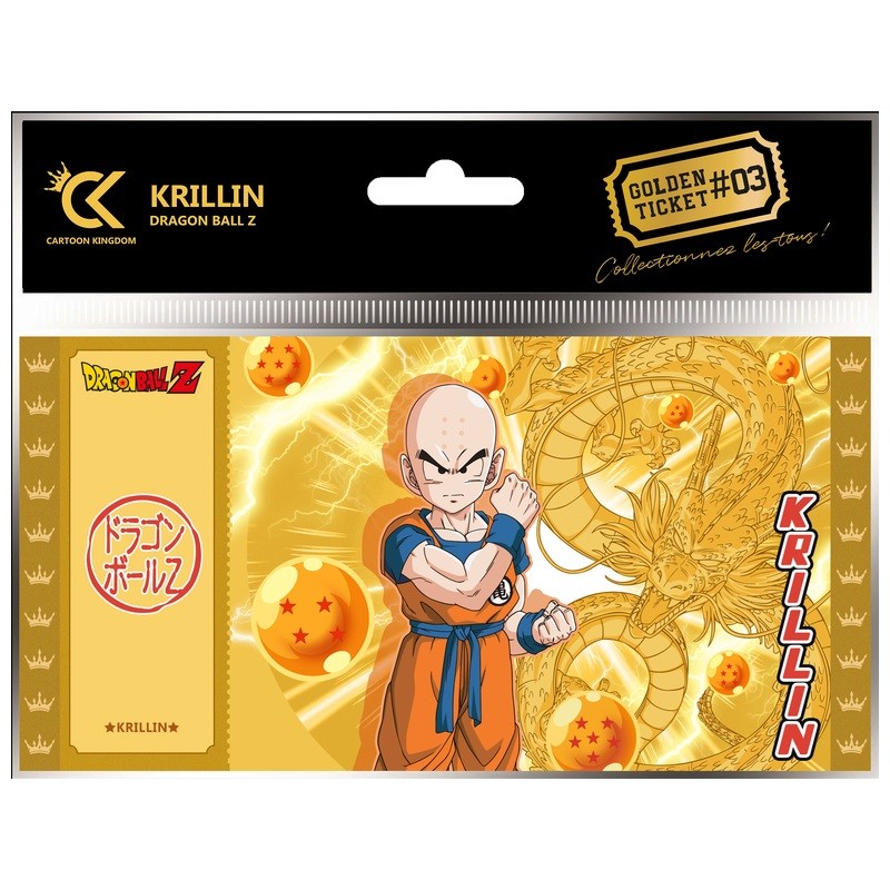 Ticket de collection - Golden Tickets Black Edition - Dragon Ball - Krillin