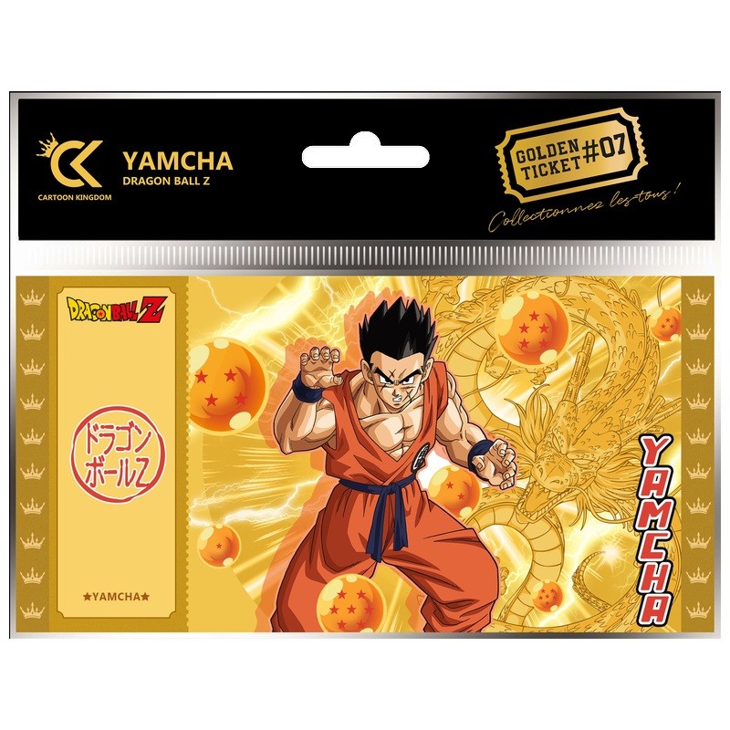 Ticket de collection - Golden Tickets Black Edition - Dragon Ball - Yamcha
