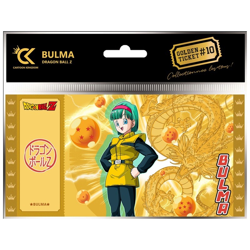 Ticket de collection - Golden Tickets Black Edition - Dragon Ball - Bulma