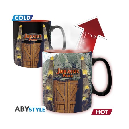 Mug - Thermo-réactif - Jurassic Park - Porte