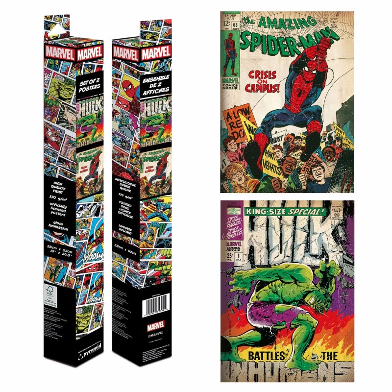 Poster - Pack de 2 - Marvel - Covers comic