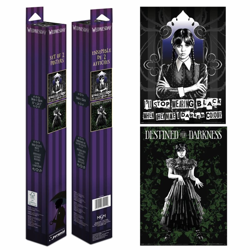 Poster - Set of 2 - Wednesday - Goth