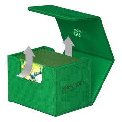 Boîte pour cartes - SideWinder 100+ - XenoSkin Monocolor - Vert